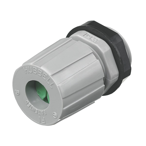 Kellems Wire Management, Cord Connectors, Junior, .19"-.25", 1/2" NPT, Gray, PK25
